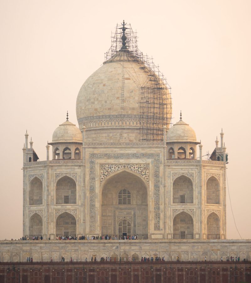 Taj Mahal during sunset