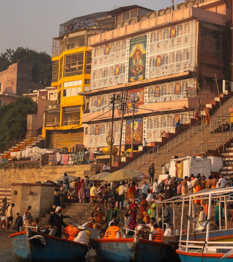 Morning ritual Ganga